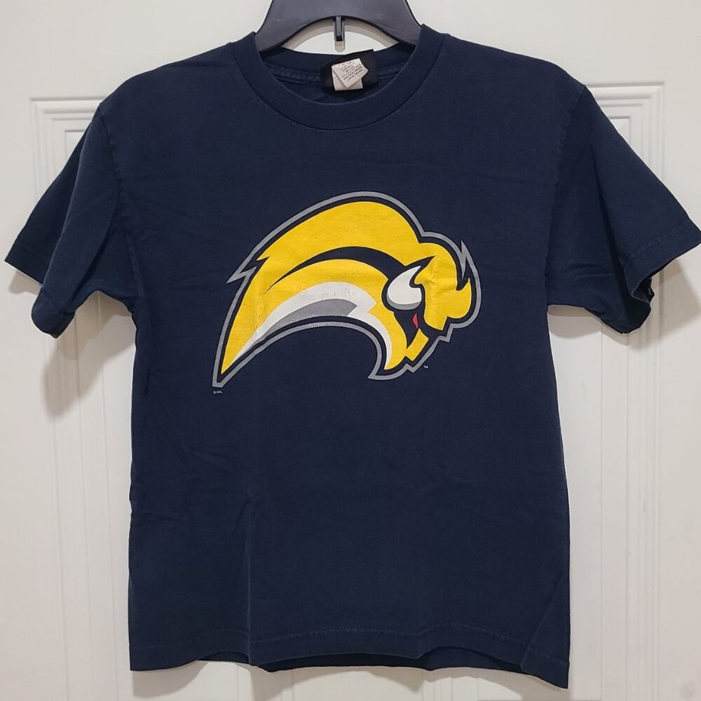 Vintage Graphinc Buffalo Sabres NHL Tshirt Hockey Youth Large Old Time Sports